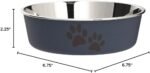 Loving Pets Bella Dog Bowls- Stainless Steel Dog & Cat Bowls - Spill Proof Dog Food Bowl, Cat Bowl, Puppy Essentials & Pet Supplies Great for Home & Travel (Medium 20-35 lbs, Blueberry) - Image 7