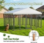10x10 ft Outdoor Dog Kennel, Heavy Duty Dog Pens for Large Dogs - Image 7