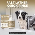 Oatmeal Dog Shampoo for Itchy Dry Skin, 1 Gallon with Pump - Hypoallergenic Anti-Itch Allergy & Sensitive Relief, Smelly Dogs, Aloe Vera Coconut Oil, Sulfate and Paraben Free, Made in USA Bark & Clean - Image 4