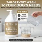 Oatmeal Dog Shampoo for Itchy Dry Skin, 1 Gallon with Pump - Hypoallergenic Anti-Itch Allergy & Sensitive Relief, Smelly Dogs, Aloe Vera Coconut Oil, Sulfate and Paraben Free, Made in USA Bark & Clean - Image 7