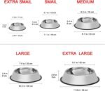 3Pack Stainless Steel Dog Bowls, 1.5 Cup Cat Bowl with Rubber Base for Cats, Puppy - Image 4