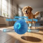 Interactive Dog Toy, Auto-Bouncing Motion-Activated Tough Silicone Ball - Image 2