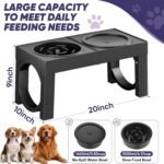XIAZ Elevated Dog Bowls Large Breed Raised Dogs Bowl Stand Large/Medium Sized Dog Slow Feeder Dogs Bowls Food Water Stands 5 Heights Adjustable 9/11/12/14in Pet Feeder Dish Station - Image 4