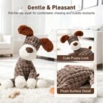 Indestructible Plush Dog Toy for Aggressive Chewers, Squeaky Chew Ball - Image 3