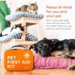 ARCA PET Cat & Dog First Aid Kit for Car - Pet Emergency Kit for Home Office Travel – Dog Camping Essentials with Muzzle & Mini First Aid Pouch - Image 6