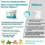 MEDUWEDU Eyes Wipes for Dogs & Cats 120 Counts, Grooming Kit Care for Dogs and Cats, Prevent Tear Stains, Eye Debris, Discharge, Mucus Secretions,Coconut Scent - Image 6