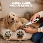 Silent Pet Paw Trimmer | Cordless Paw Trimmer for Grooming w/Light - Image 5