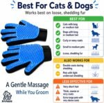 NVNAN Cat & Dog Grooming Glove and Curry Brush Set - Image 7