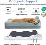 BFPETHOME Orthopedic Washable Dog Bed, Sleeping Couch for Large Senior Dogs - Image 3