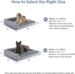 BFPETHOME Orthopedic Washable Dog Bed, Sleeping Couch for Large Senior Dogs - Image 9