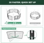 FXW Instant Dog Playpen with RV Step Grid for RV Camping, 40" H, 16 Panels - Image 3