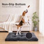 KSIIA Washable Dog Crate Bed Kennel Mat for Medium Dogs, 35 x 23 Inch, Grey - Image 4