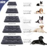 KSIIA Washable Dog Crate Bed Kennel Mat for Medium Dogs, 35 x 23 Inch, Grey - Image 6