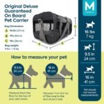 Sherpa Original Deluxe Travel Pet Carrier, Airline Approved & Guaranteed On Board - Charcoal Gray, Medium - Image 3