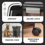 IRIS USA Dog Food Storage Container, Up to 58 lbs, Smoke Black, Made in USA - Image 4