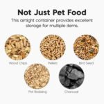IRIS USA Dog Food Storage Container, Up to 58 lbs, Smoke Black, Made in USA - Image 6