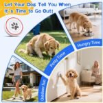 Dog Door Bell for Potty Training, IP55 Waterproof, 55 Ringtones, 0-115dB - Image 4
