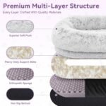 Grey Human Dog Bed - 71''x45''x12'' Size Fits Adult and Pet - Image 6