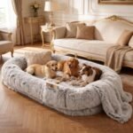 Grey Human Dog Bed - 71''x45''x12'' Size Fits Adult and Pet - Image 7