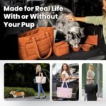Rubyloo Puffer Dog Travel Bag for Dog Moms, Diaper Bag with Travel Bowls - Image 5