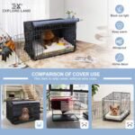 Explore Land Pattern Dog Crate Cover, 24 Inches (Brief Polygonal) - Image 3