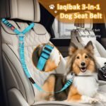 Laqibak Removable Dog Seat Belt Harness for Car, 3 in 1 Pet Seatbelt Leash - Image 4