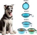 Collapsible Dog Bowls, Travel Dog Cat Water Bowl Portable Foldable Food Dishes with Carabiner Clip for Traveling, Hiking, Walking (Pack of 5) - Image 4