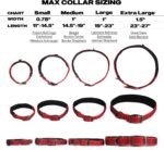 PetiFine Dog Collar for Large Dogs, Neoprene Padded and Adjustable, Reflective Wide Heavy Duty Pet Collars with Durable Metal Belt Buckle for Walking, Red, L - Image 5
