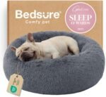 Bedsure Calming Dog Bed Medium Size Dog Donut Washable Pet Bed,30ins