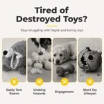 Squeaky Plush Dog Toys, Vocal Interactive Chew Toy for Boredom Relief - Image 3