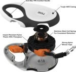 TUG 360° Tangle-Free Retractable Dog Leash with Waste Bag Dispenser (Medium, White/Orange) - Image 3
