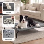 Bedsure Outdoor Elevated Cooling XL Dog Bed for Extra Large Dog, 54in Grey - Image 4