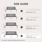 Bedsure Outdoor Elevated Cooling XL Dog Bed for Extra Large Dog, 54in Grey - Image 5