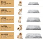 BFPETHOME Dog Beds for Large Dogs, Plush Dog Crate Bed Fluffy Cozy Kennel Pad for Sleeping &Ease Anxiety, Washable Pet Mats with Anti-Slip Bottom for Large Dogs, Grey - Image 4