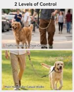 Joytale Tactical Bungee Dog Leash, Shock Absorbing No Pull, Coyote Brown - Image 4