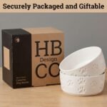 Ceramic Dog Bowl Set of 2 with Anti-Skid Base, 5.5"W x 2"H, 2 Cup Capacity - Image 8