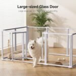 Clear Acrylic Dog Play Pen Indoor (White, 23.6H, 8) - Image 4