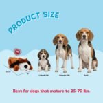 Snuggle Puppy Heartbeat Dog Toy for Puppies, Real-Feel Heartbeat, Calming Sleep Aid and Crate Training Comfort Toy with Heat Pack, Brown & White Beagle - Image 3