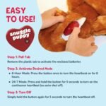 Snuggle Puppy Heartbeat Dog Toy for Puppies, Real-Feel Heartbeat, Calming Sleep Aid and Crate Training Comfort Toy with Heat Pack, Brown & White Beagle - Image 6