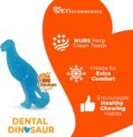 Nylabone Puppy Chew Dental Dinosaur Dog Chew Toy, Chicken Flavor, Small - Image 4