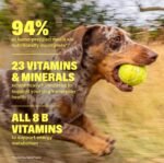 Wuffes Dog Vitamins, 23-in-1 Daily Multivitamin Soft Chews. All 8 B Vitamins, Omega-3, Zinc, Iron & Biotin. Supports Energy, Skin & Coat, Heart & Immune Health. 30 Pork Chews - Image 4