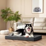 EHEYCIGA Orthopedic Dog Bed Large with Removable Washable Cover, 41IN Grey - Image 8