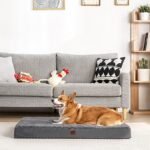 EHEYCIGA Orthopedic Dog Bed Large with Removable Washable Cover, 41IN Grey - Image 9