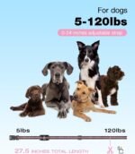 Bousnic Dog Shock Collar - 3300Ft Dog Training Collar with Remote for 5-120lbs Small Medium Large Dogs Rechargeable Waterproof e Collar with Beep (1-8), Vibration(1-16), Safe Shock(1-99) (LightPink) - Image 4