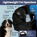Rubyloo Dog Travel Backpack for Supplies - Dog Diaper Bag with Travel Bowls - Image 5