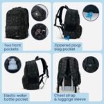 Rubyloo Dog Travel Backpack for Supplies - Dog Diaper Bag with Travel Bowls - Image 6
