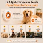ChunHee Recordable Dog Doorbell – Train Your Dog with Your Own Voice, Puppy Potty Training Bell for Dogs to Go Outside, 5 Adjustable Volume Dog Button with Potty & Outside Sounds - Image 7