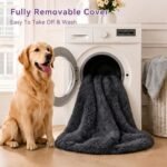 Dark Grey Human Dog Bed - 71''x45''x12'' Size Fits You and Pets - Image 5