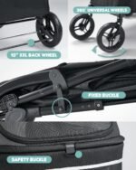 Zoosky Large Dog Stroller for 3 Dogs, up to 110lbs（33‘’Lx20‘’W） - Image 6