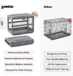 ZOMISIA 36" L Collapsible Dog Crate for Dogs, Heavy Duty Dog Kennel Indoor - Image 7
